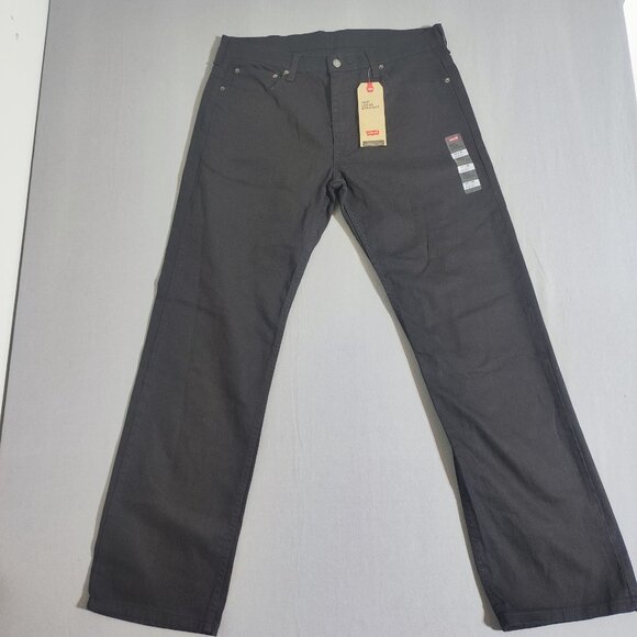 Levi's 569 jeans men's size W36(34)/ L34 black colour loose fit straight stretch - Picture 1 of 15